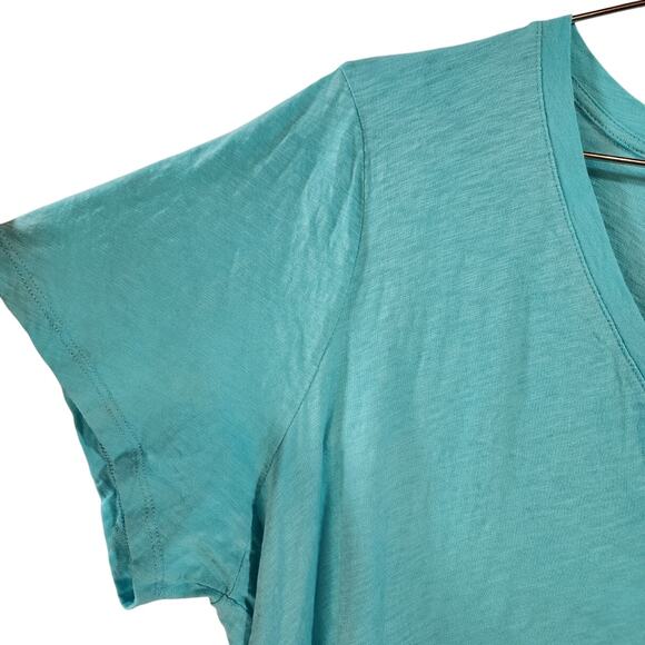 Torrid heritage slub blue vneck classic fit Potential graphic pocket t woman 3X - Picture 6 of 9